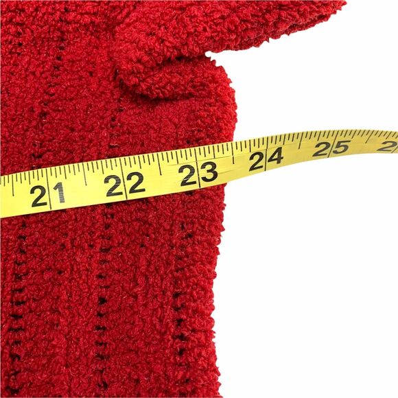 Simply Vera Vera Wang Women’s Burgundy Red Teddie Hoodie Size Large - Picture 6 of 10